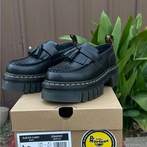 Dr. Martens Audrick Nappa Leather Loafers Platform size 6